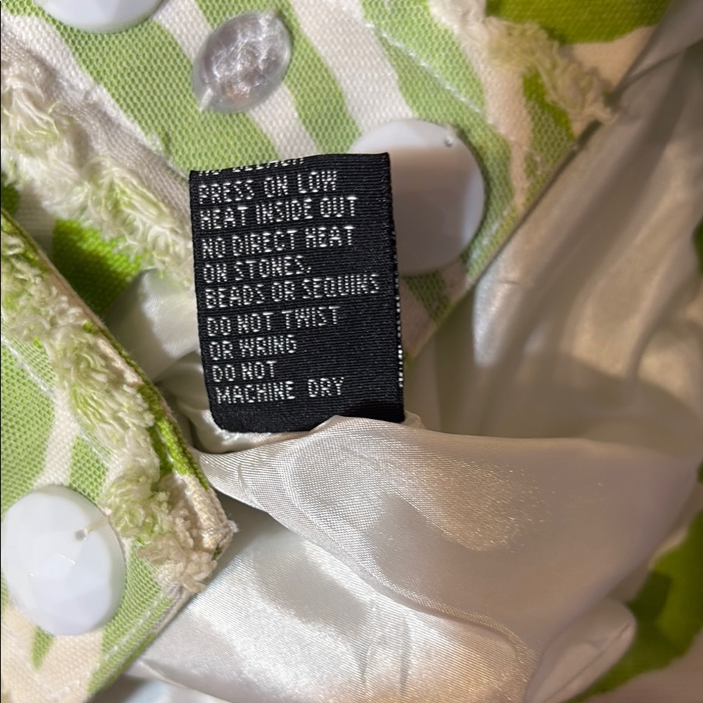 Berek S Green Zebra Jacket Rhinestone - Picture 5 of 10